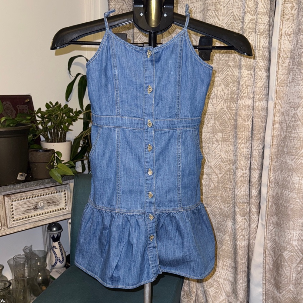 GAP KIDS - Blue Denim Button-Down Dress
